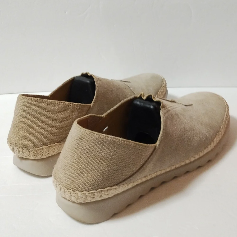 The Flexx Women's Tan Nomad Suede Leather Slip-on Shoes Sneakers Size 10